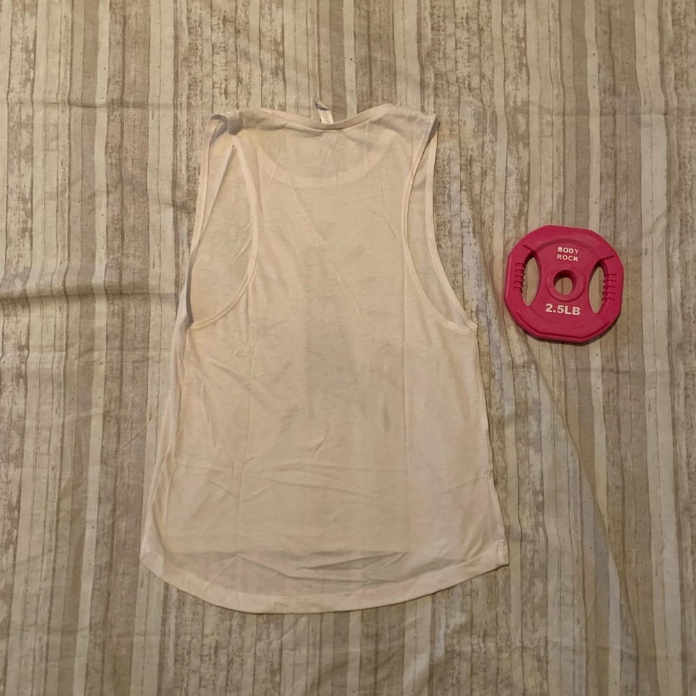 πͺπ» LFT Clothing Co Unicorn White Medium Muscle Tank - Picture 2 of 3